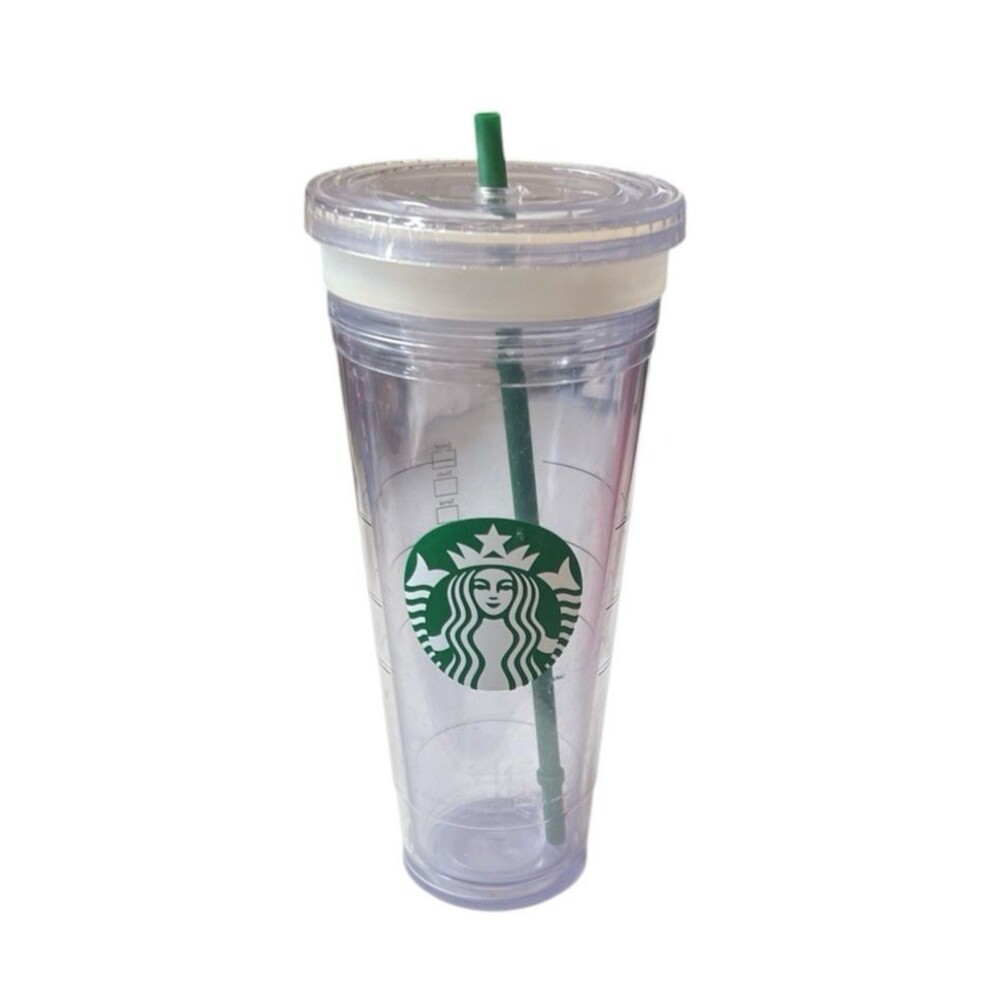 Starbucks Clear Venti Double Wall Acrylic Cold Cup Tumbler 24oz New w/o Tag